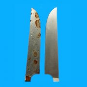 不锈铁刀片钝化处理与否72H盐雾测试结果对比